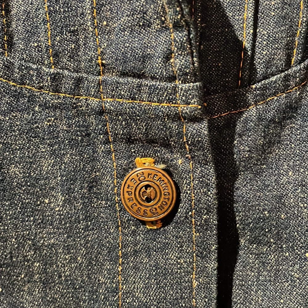 VTG Remington 1970s darkwash denim ranchwear shacket - Picture 4 of 6